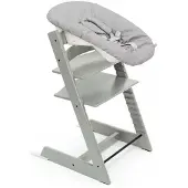 Stokke Tripp Trapp syöttötuoli ja Newborn Set -istuin Glacier Green
