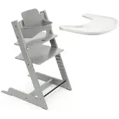 Stokke Tripp Trapp syöttötuolipaketti Glacier Green/valkoinen tarjotin