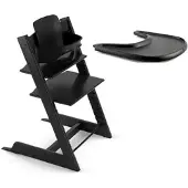 Stokke Tripp Trapp syöttötuolipaketti Black/musta tarjotin