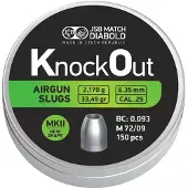 JSB Match Diabolo KO Knock Out Slugs 6,35mm 2,17g 150/ras