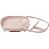 B.Box 2in1 Suction Plate lautanen varustettu imukupilla Blush 1 kpl