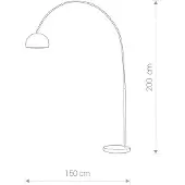 Nowodvorski Lighting Cosmo lattiavalaisin E27 200cm satiini