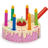Tender Leaf Toys Birthday Cake - Rainbow - Multi/patterned - ONE SIZE