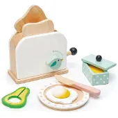 Tender Leaf Toys Mini Chef - Breakfast Toaster Set - Multi/patterned - ONE SIZE