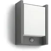 Philips Arbour ulkoseinävalaisin 3,8W, Seinävalaistus ulkotiloihin, Antrasiitti, Metalli, IP44, Patio, Puutarha, II