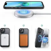 Tech-Protect iPhone 14 Pro Max Magmat Kotelo - MagSafe-yhteensopiva - Musta / Kirkas