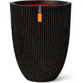 Capi Europe Musta Muovi GROOVE Maljakko Capi Europelta 34x34x46cm