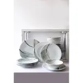 Hermia Concept Kütahya Porselen ruokailuastiasto NNZG24Y2885701, 24 osaa.