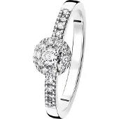 Kohinoor 033-265V-28 Timanttisormus valkokulta Valerie 17