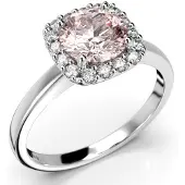 Festive Jennifer Morganiitti halo-timanttisormus 14-638-116M-VK-LABGVS1