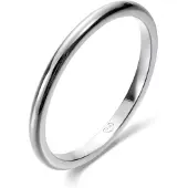 Kalevala Koru Valittu sileä sormus valkokulta 541000000195