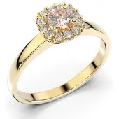Festive Janette Morganiitti halo-timanttisormus 18-567-030M-KK-HSI1