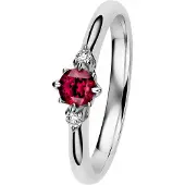 Kohinoor 033-260V-04-170 Rosa timanttisormus