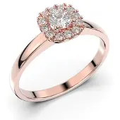 Festive Janette halo-timanttisormus 14-567-030-PK-HSI1