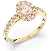 Festive Evelyn Morganiitti halo-timanttisormus 18-577-072M-KK-LABGVS1