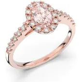 Festive Evelyn Morganiitti halo-timanttisormus 14-577-072M-PK-LABGVS1