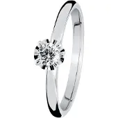 Kohinoor timanttisormus Vega valkokulta 033-445V-18-155
