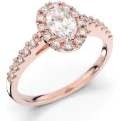 Festive Evelyn halo-timanttisormus 18-577-072-PK-HSI1