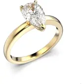 Festive Timanttisormus Venus pisara 1,00 ct keltakulta 14-685-100-KK-HSI1