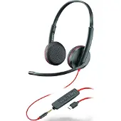 HP Blackwire C3225 -kuulokemikrofoni, musta