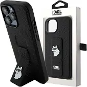 Karl Lagerfeld Gripstand -musta iPhone 13 -kotelo