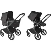 Bugaboo Fox 5 Complete Duovagn Noir Limited Edition , Black Moonlight