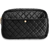 Fan Palm Black Velvet Large Beauty Bag Large