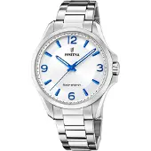 Festina Petite grey silver solar gents miesten kello F20656/1
