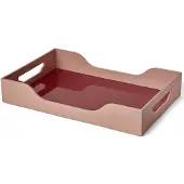 Printworks Lacquered Tray - Swell Maroon/Pink 42x27 cm