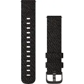 Garmin Quick Release -vaihtoranneke, kudottu nailon, musta, 20 mm