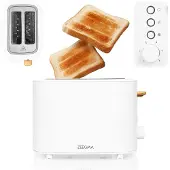 Zeegma Toastee Wood white toaster