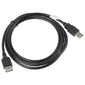 Lanberg USB-A - USB-A 5m Cable Black (CA-USBE-10CC-0050-BK)
