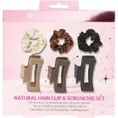 Brushworks Natural Hair Clip &amp; Scrunchie Gift Set