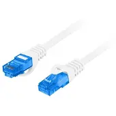 Lanberg Patchcord kat.6A S/FTP LSZH CCA 20m biały Fluke Passed
