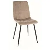 Signal Meble Ruokailutuolisarja Signal Alan Velvet, 4 tuolia, beige/musta