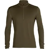Icebreaker Men Merino 260 Oasis Ls Half Zip - Khaki green - S