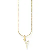 Thomas Sabo 18-karaatin kullattu kirjainkaulakoru Y KE2264-414-14