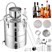 Vevor Eteer Oil Still Water Distiller 13Gal Thumper tynnyrillä ja vesipumpulla