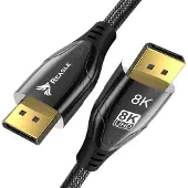 Reagle DisplayPort 1.4 kaapeli 3 m 8K 60Hz 4K 144Hz HDR DSC HDCP RTX GTX RX grafiitti