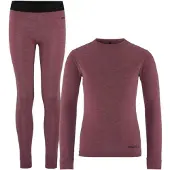 Craft Juniors' Core Wool Merino Set Rouge Melange Kerrasto setit 134/140