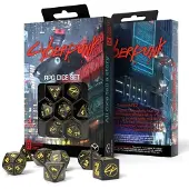 Q-workshop Q Workshop Cyberpunk Red Rpg noppasarja musta ja keltainen