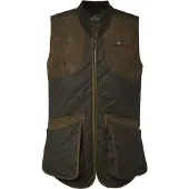 Chevalier Men's Vintage Shooting Vest Leather Brown Vuorelliset liivit M