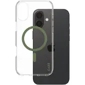 PanzerGlass CARE by Urban Combat MagSafe -suojakotelo, Apple iPhone 16 Plus, kirkas / vihreä