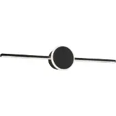 Toolight LED KYLPYHUONEEN SEINÄVALAISIN PYÖREÄ MUSTA 80cm APP850-1W
