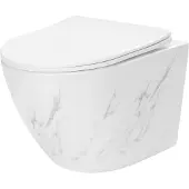 REA Carlos Nature Marble seinälle ripustettava wc-istuin