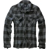 Brandit Check Paita Musta/Harmaa Miehet, size 5XL