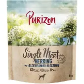 Purizon 2x12kg Single Meat Adult silli & seljankukka koiran kuivaruoka