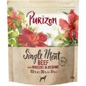 Purizon 2x12kg Single Meat nauta & hibiskuksenkukka koiran kuivaruoka