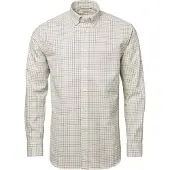 Chevalier Men's Luton Shirt Stormy Blue Tattersall Pitkähihaiset kauluspaidat 3XL