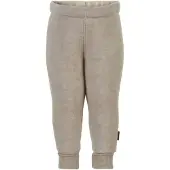 Mikk-Line Vauvan Fleecehousut Merinovilla, Melange Offwhite, 104
